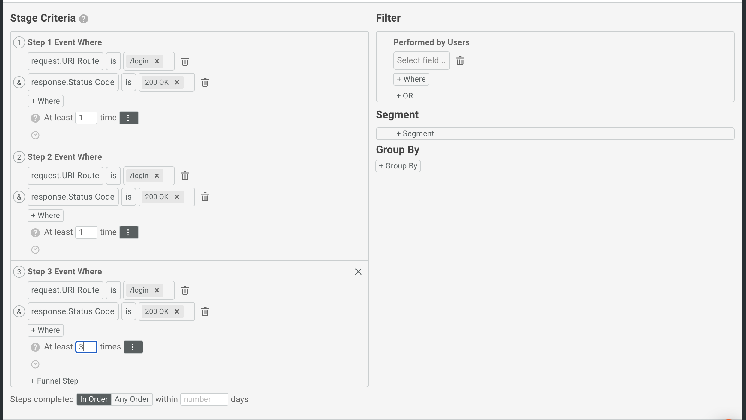 Moesif Funnel Report