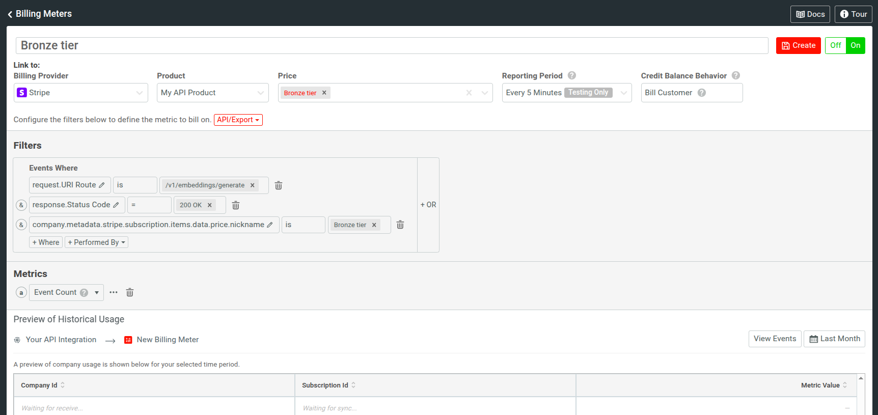 Bronze Tier Moesif Setup