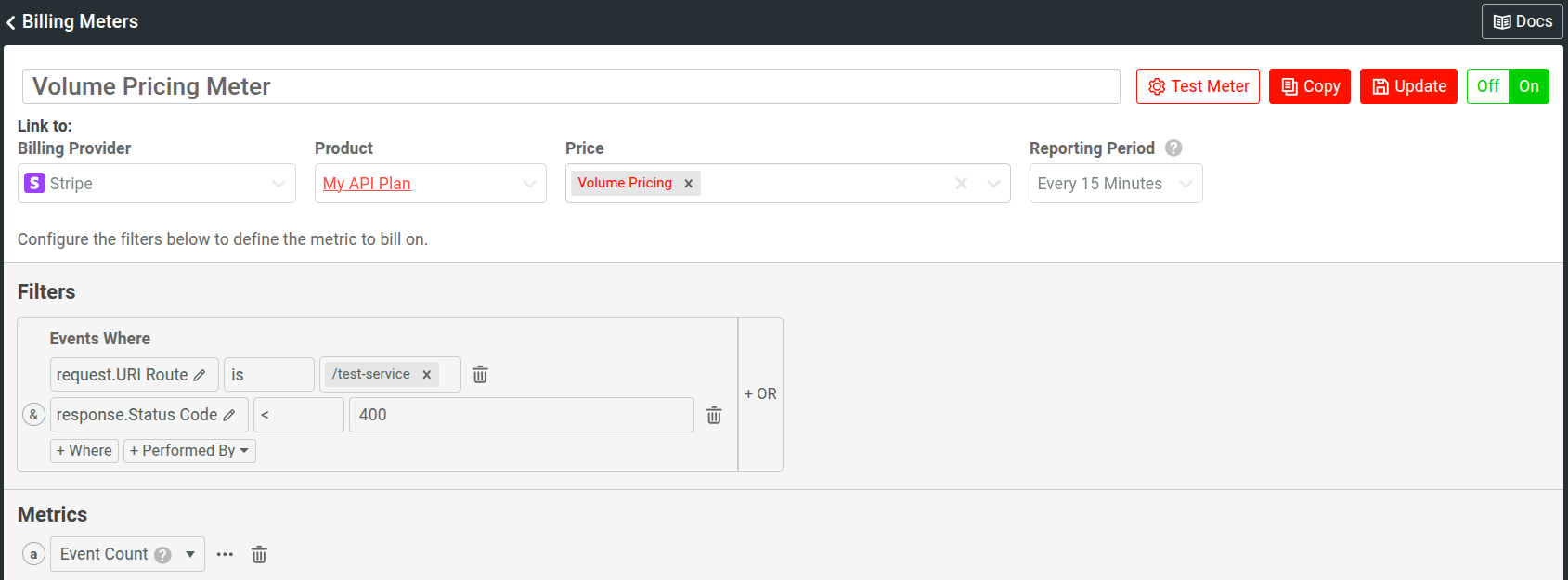 Billing Meter example