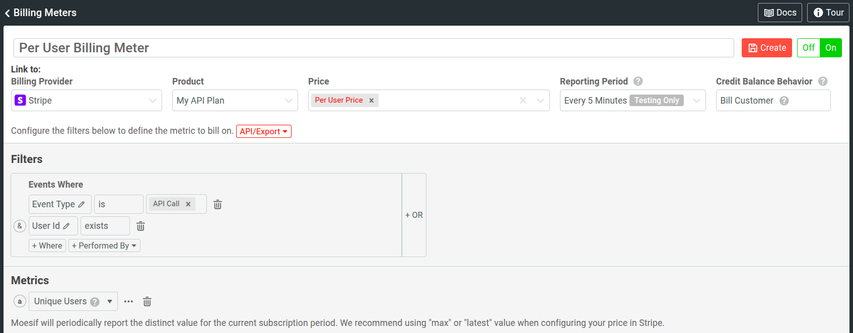 Create Billing Meter