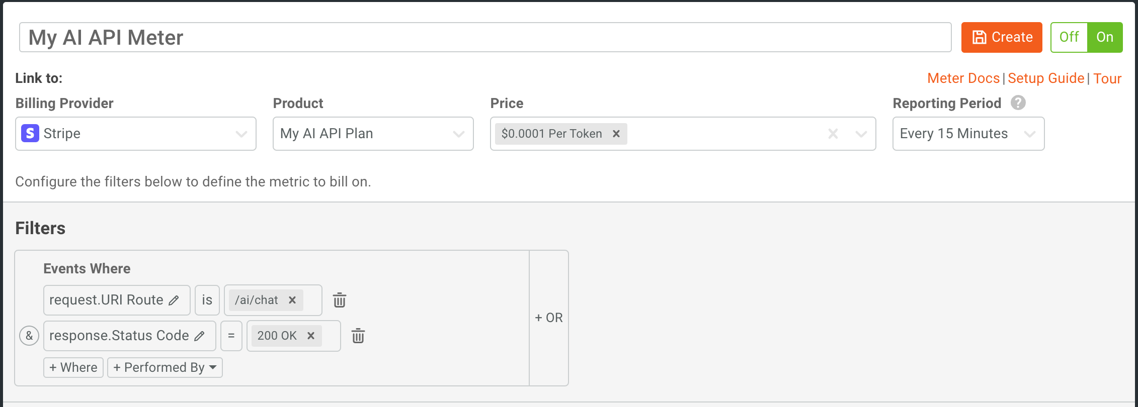 Create a Billing Meter