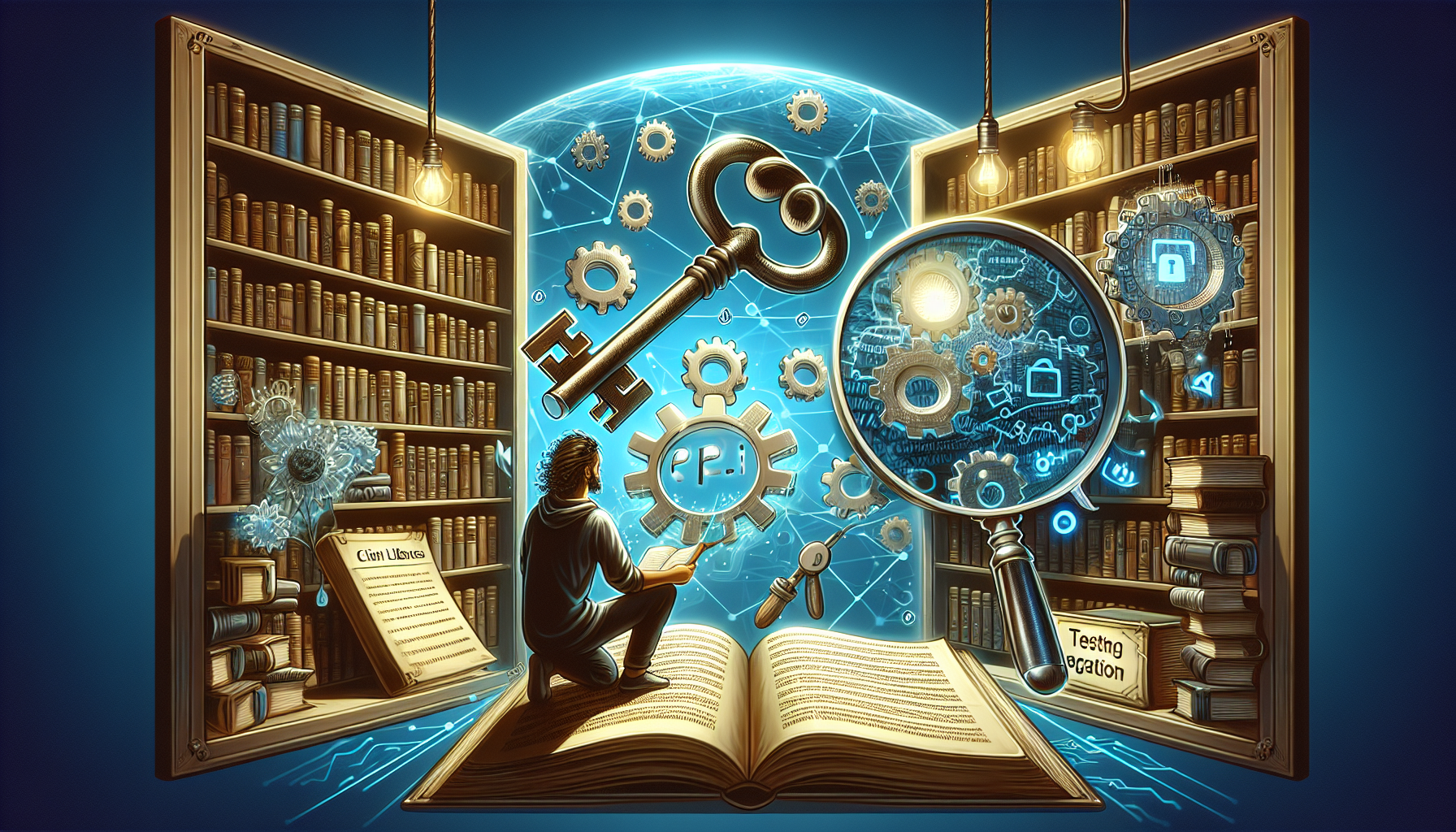 Illustration of API integration process