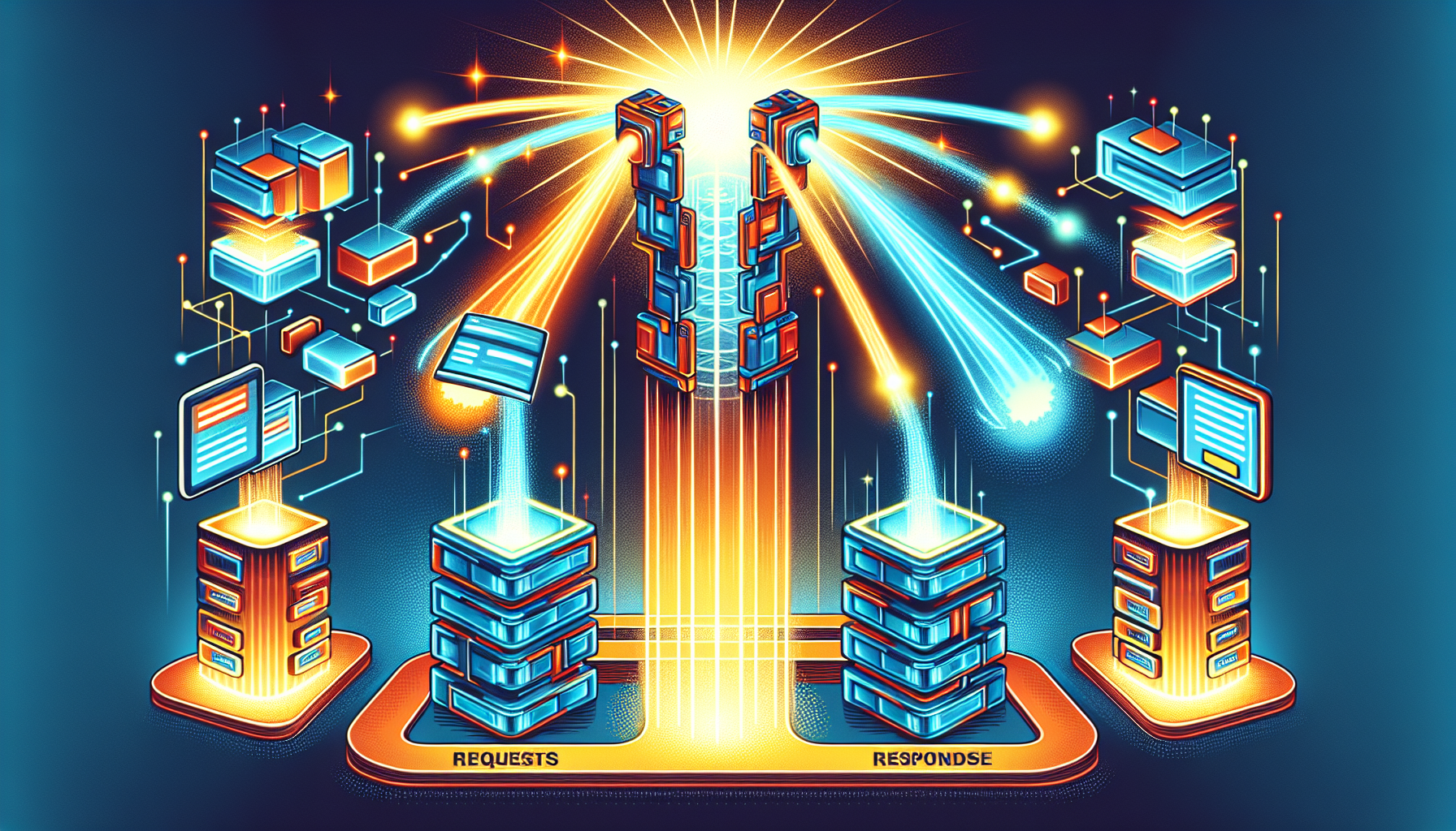 Illustration of API request-response model