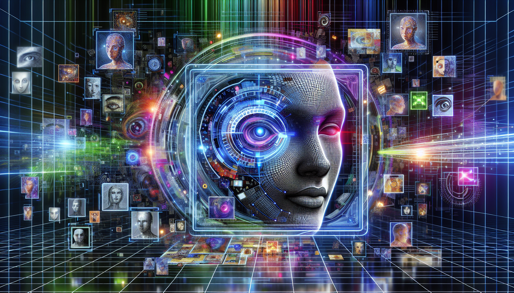 Illustration of computer vision technology