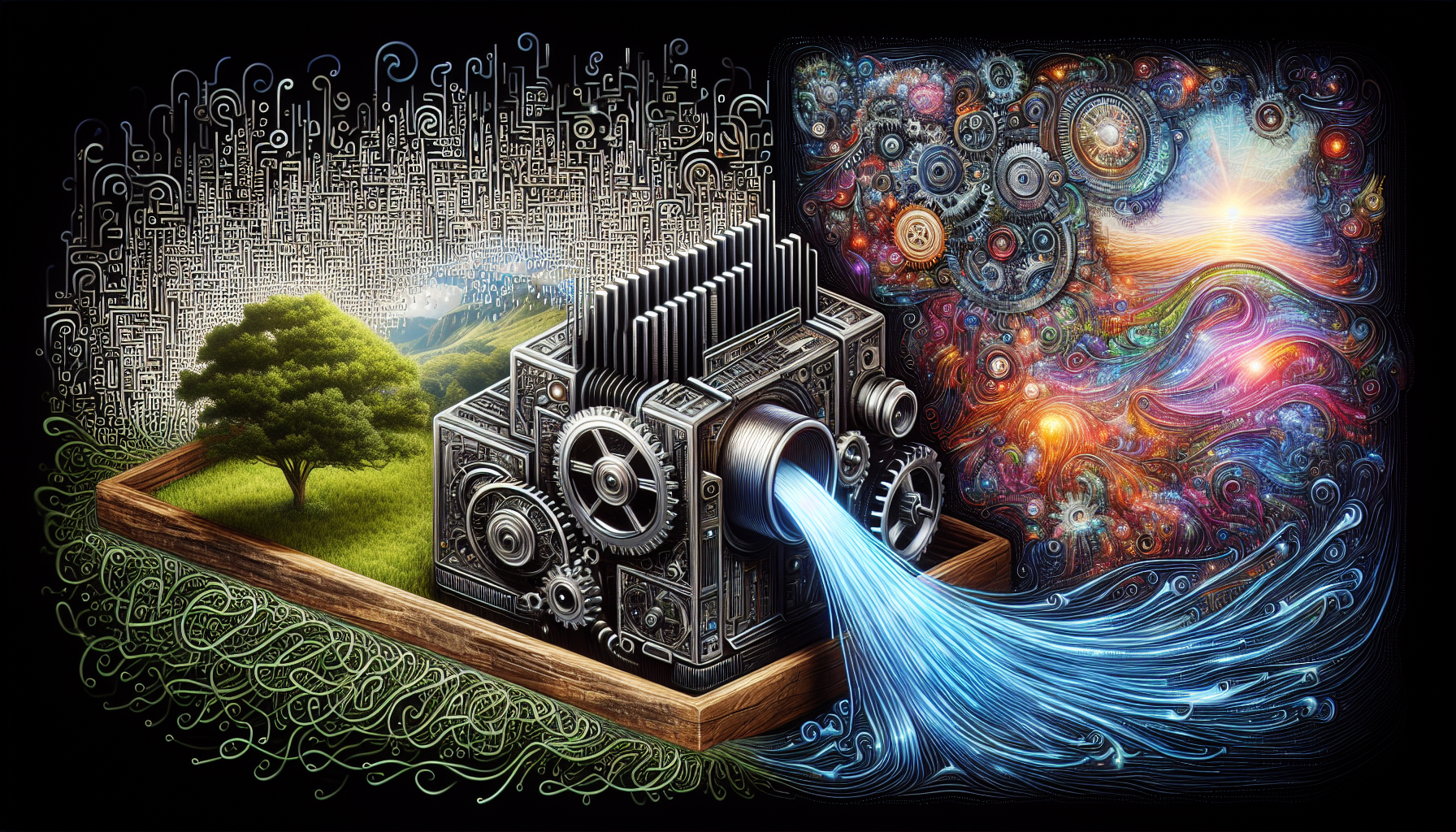 Illustration of text to image generation