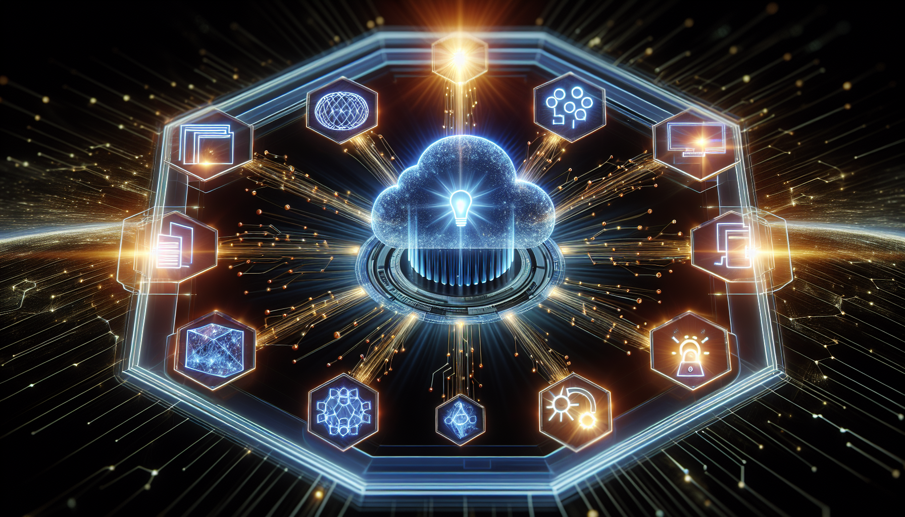 Illustration of secure data access and integration of machine learning APIs into applications.