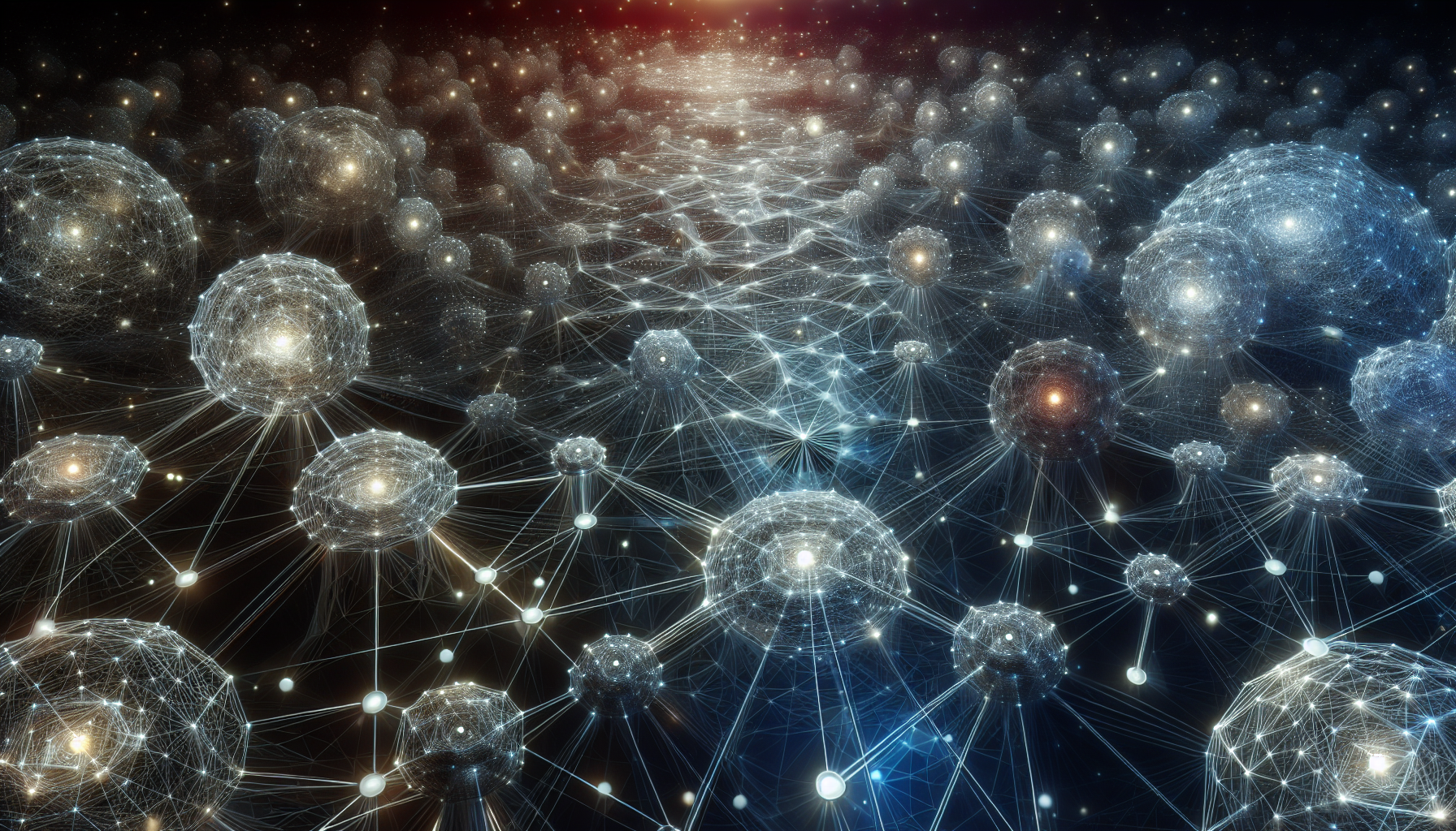 Illustration of interconnected network representing API monitoring