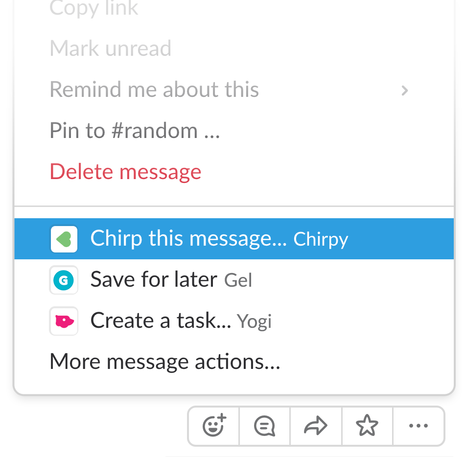 Slack Actions