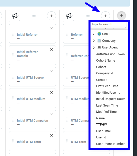 Add Column Profile View