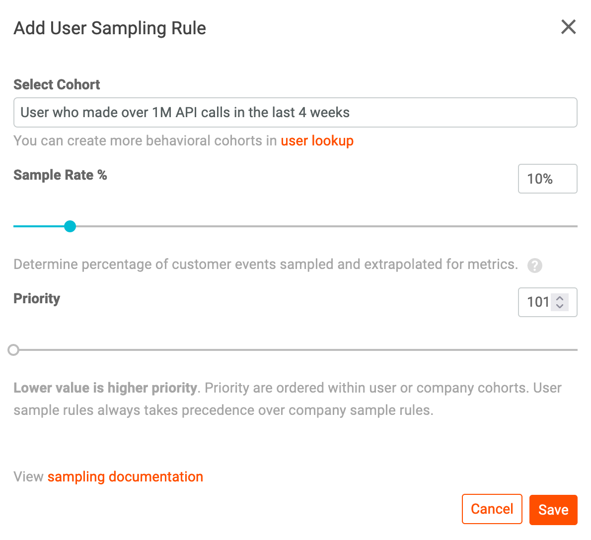 Set Rate and Priority